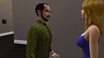 Sims 18+ อนิเมชั่นโป๊จากเกมส์ยอดฮิต เดอะซิมเวอร์ชั่นเย็ดสด ลูกสาวแซ่บแอบเห็นพ่อชักว่าว เข้าไปชวนเย็ดแตกในกลางบ้านหนึ่งดอก